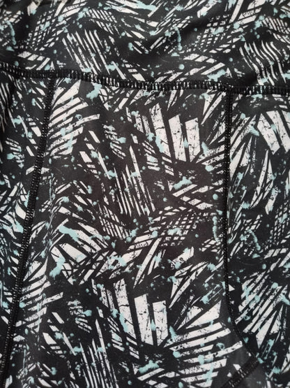 MOUNTAIN WAREHOUSE|L|WAIST 30|B12|Women's Black & White Patterned Leggings