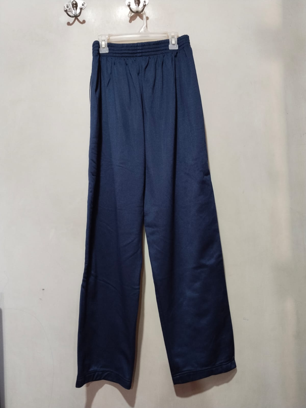 NIKE|L|WAIST 26| Navy Blue Wide-Leg Track Pants