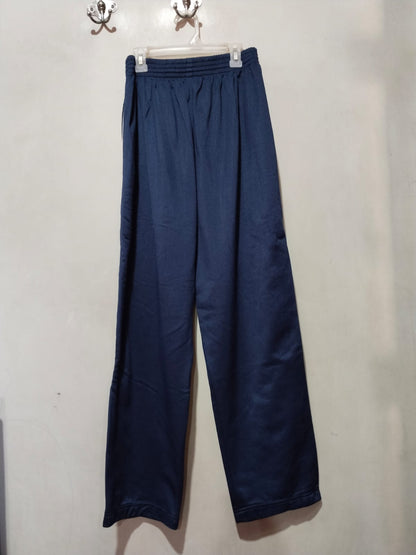 NIKE|L|WAIST 26| Navy Blue Wide-Leg Track Pants