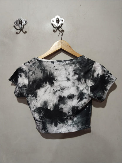 PRETTY LITTLE THINGS|S/M|Black and White Tie-Dye Skirt Set