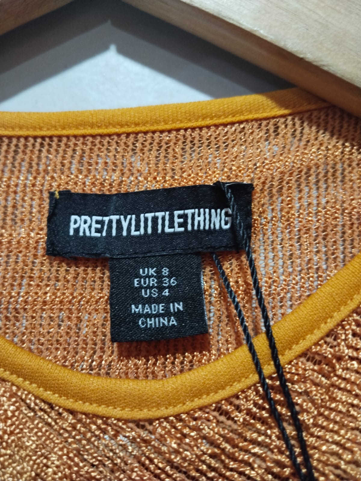 PRETTY LITTLE THINGS|S|BUST 14|Women's Ribbed High Neck Bodycon Dress