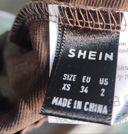 SHEIN |XS|BUST 14|Women's Open Back Tie Detail Midi Dress