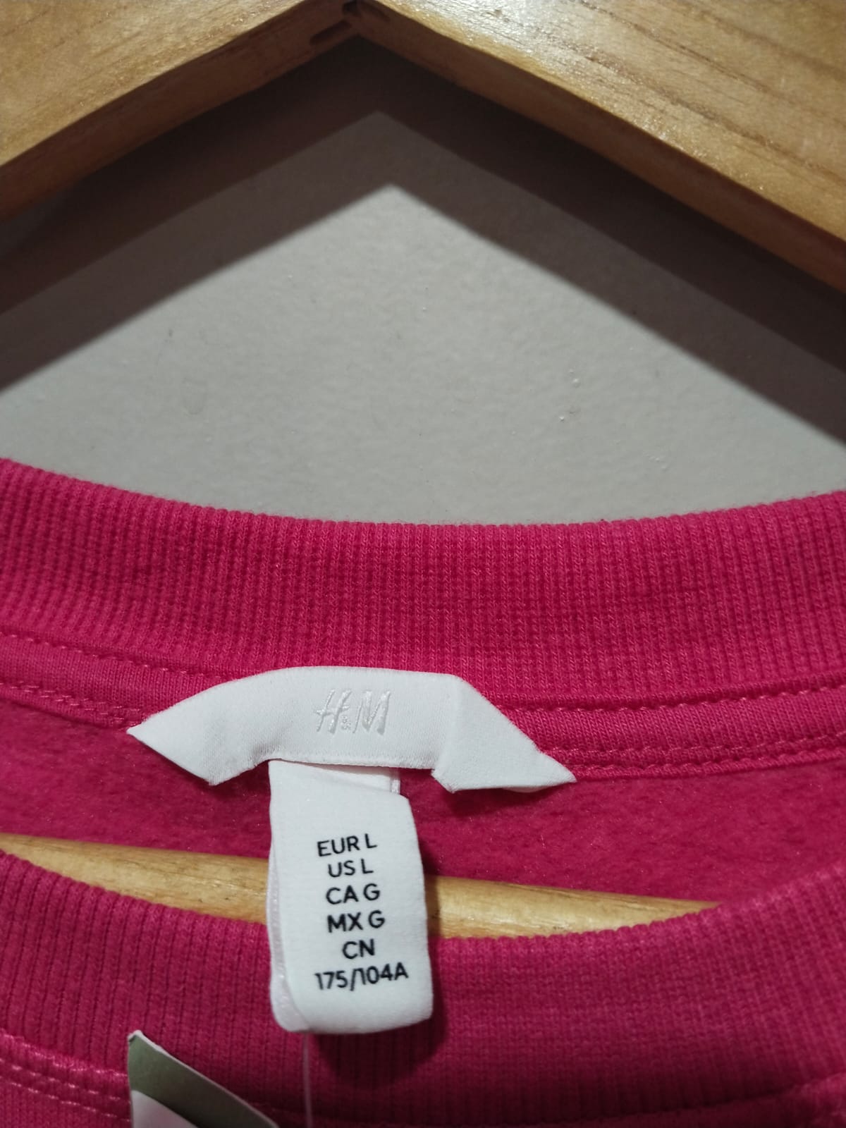 H&M|L|XL|BUST 25|Pink Oversized Crewneck Sweatshirt