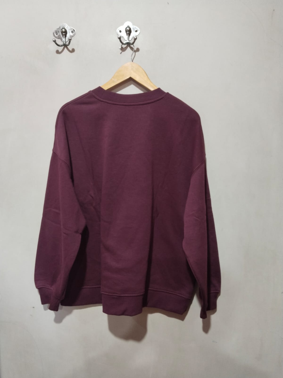 PRIMARK |L\XL|BUST 16|Women's Burgundy Drop Shoulder Jumper