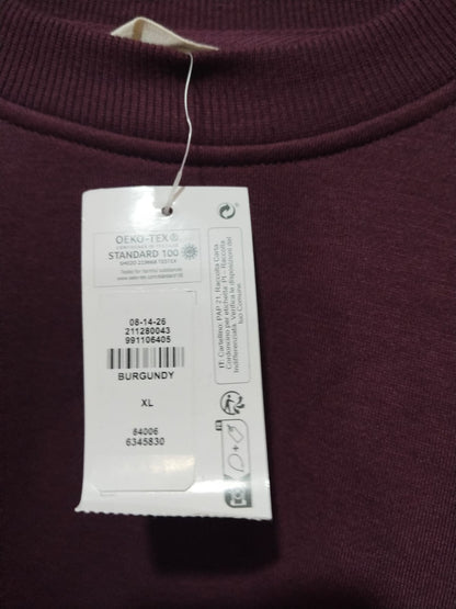 PRIMARK |L\XL|BUST 16|Women's Burgundy Drop Shoulder Jumper
