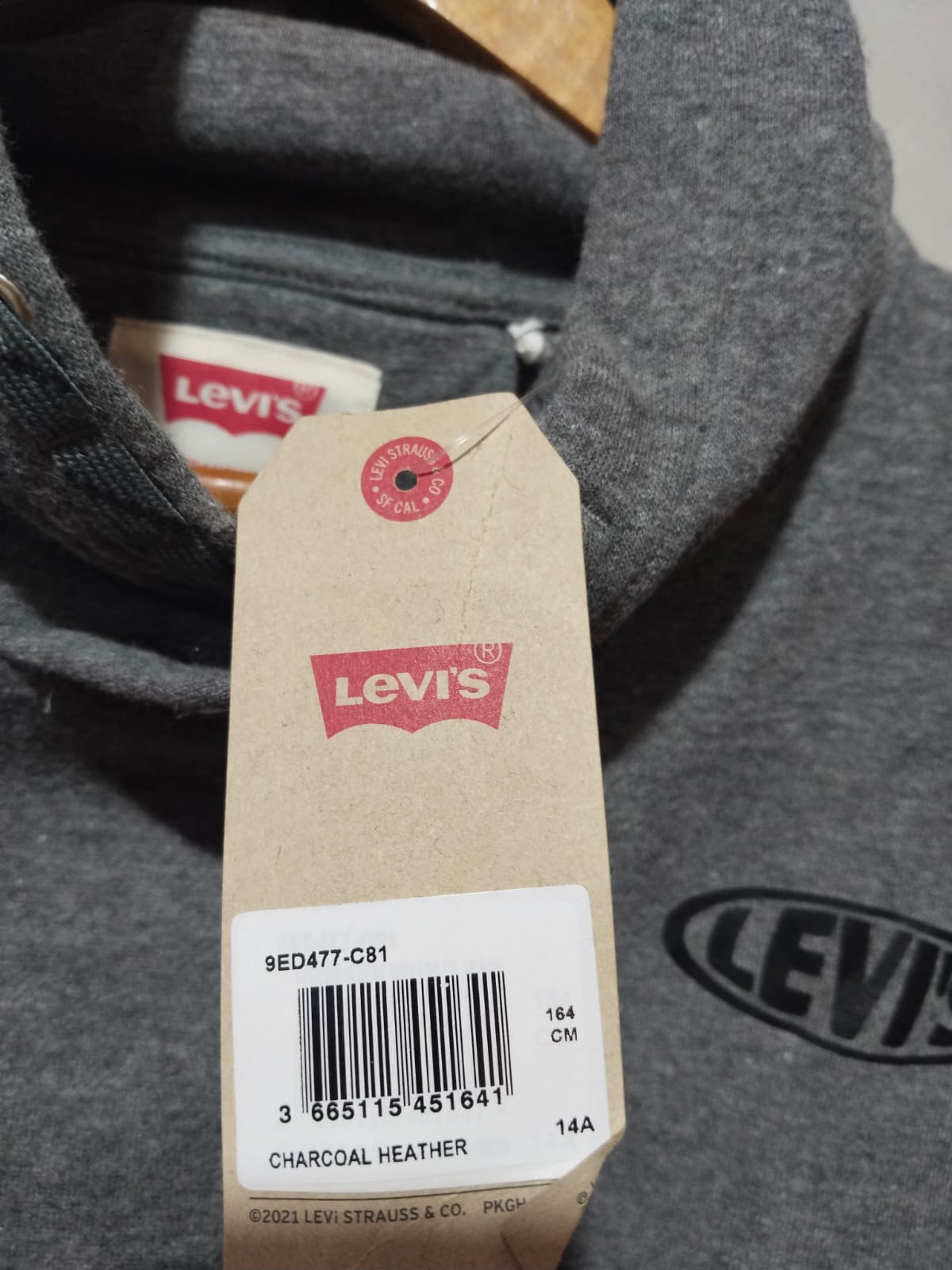 LEVIS |S/M|BUST 19| Nylon Pocket Hoodie