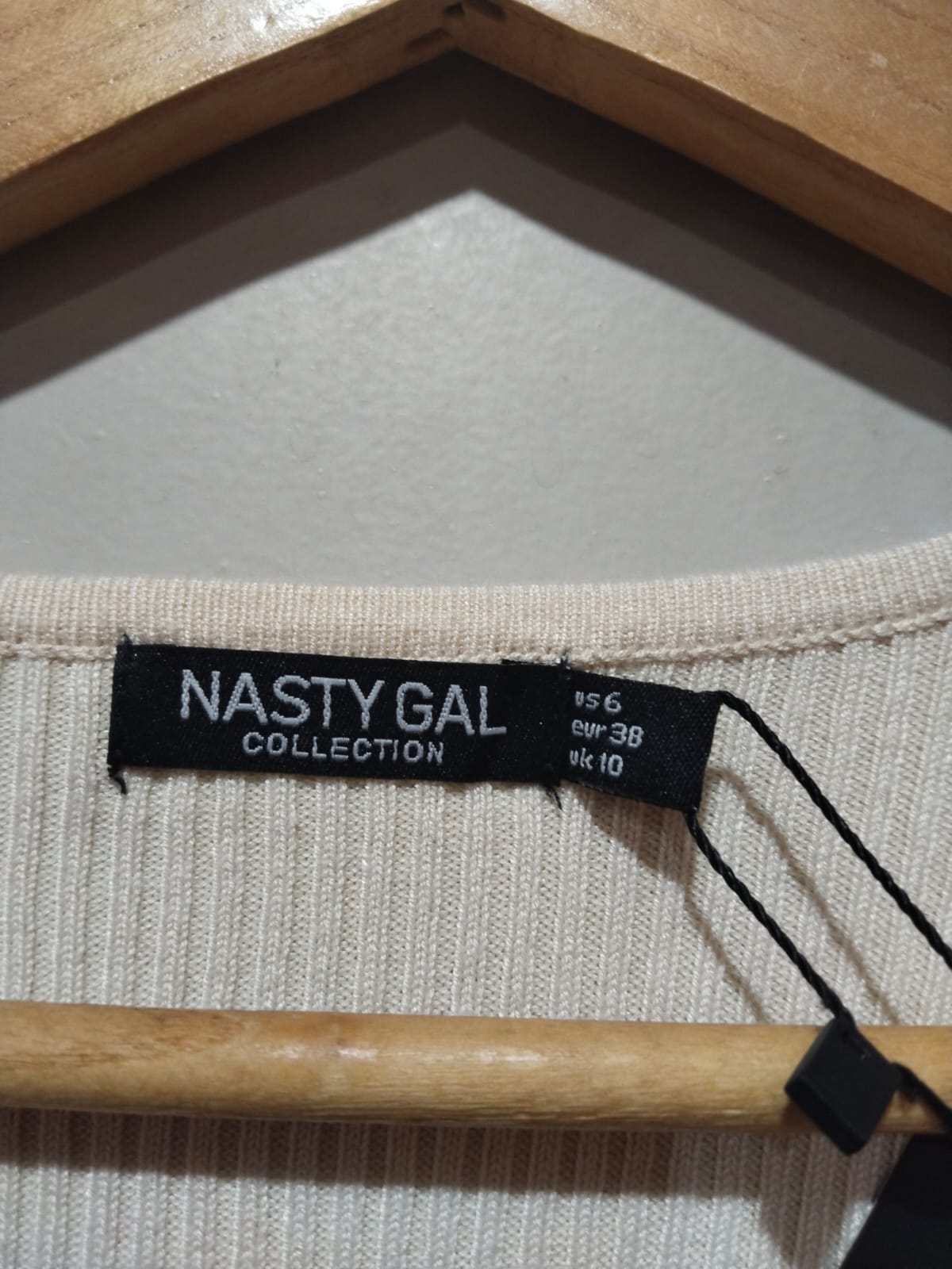 NASTY GAL|M|BUST 14|Rib-knit bodycon dress