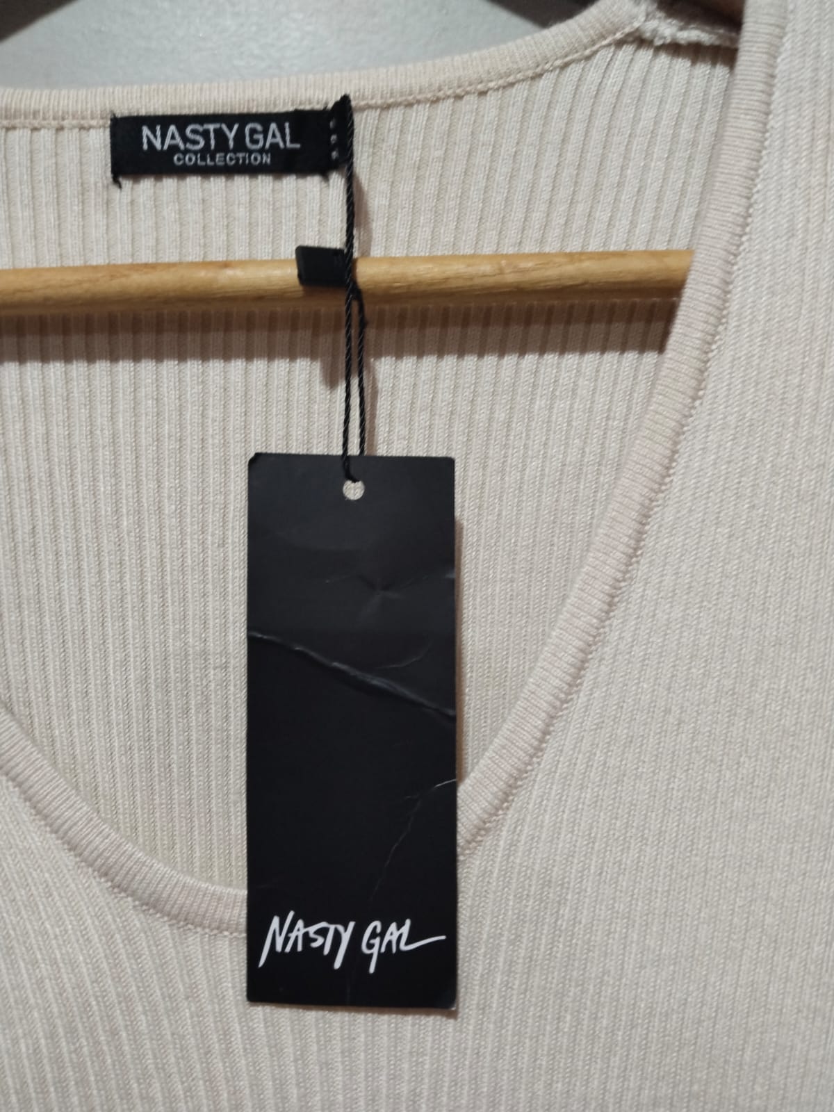 NASTY GAL|M|BUST 14|Rib-knit bodycon dress