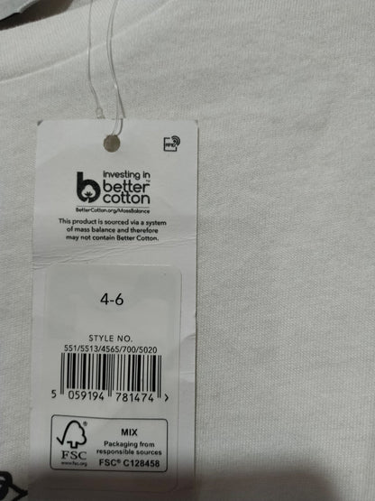 GEORGE|M|BUST 19|White Cheetah Short Sleeve Top