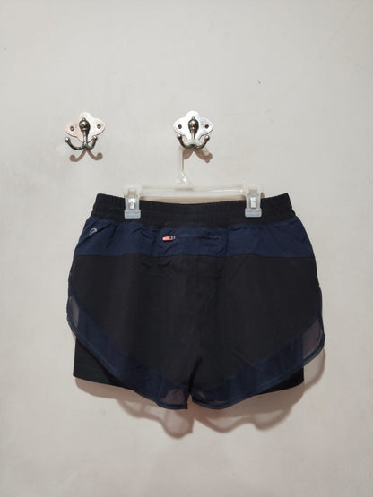 MPG|S|WAIST 26|Women's Navy Blue Stretch-Knit Athletic Running Shorts