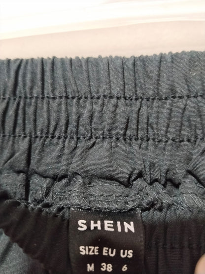 SHEIN |S\M|WAIST 26| BLACK WIDE LEG CARGO PANTS