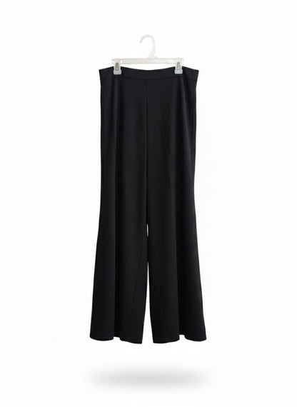 ZARA WOMAN|M|WAIST 30|BLACK WIDE-LEG TROUSERS or BLACK PALAZZO PANTS