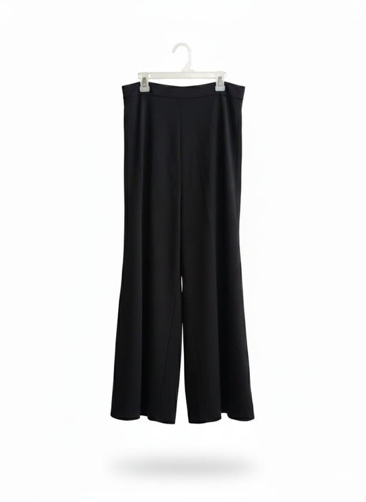 ZARA WOMAN|M|WAIST 30|BLACK WIDE-LEG TROUSERS or BLACK PALAZZO PANTS