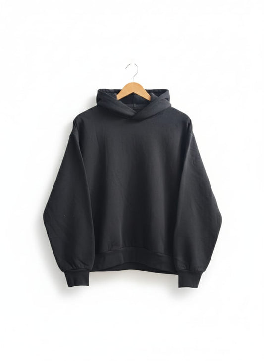 ZARA|S/M|BUST 23| BLACK OVERSIZED HOODIE