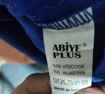 ABIYE PLUS|S/M|BUST 18|BLUE VELVET AND SEQUIN MERMAID FORMAL GOWN