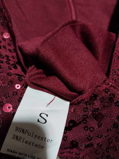 NADINE MERABI RACHEL RED JUMPSUIT|S|BUST 15