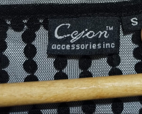 CEJION|S|BUST 18|BLACK SEQUIN MESH CROPPED JACKET