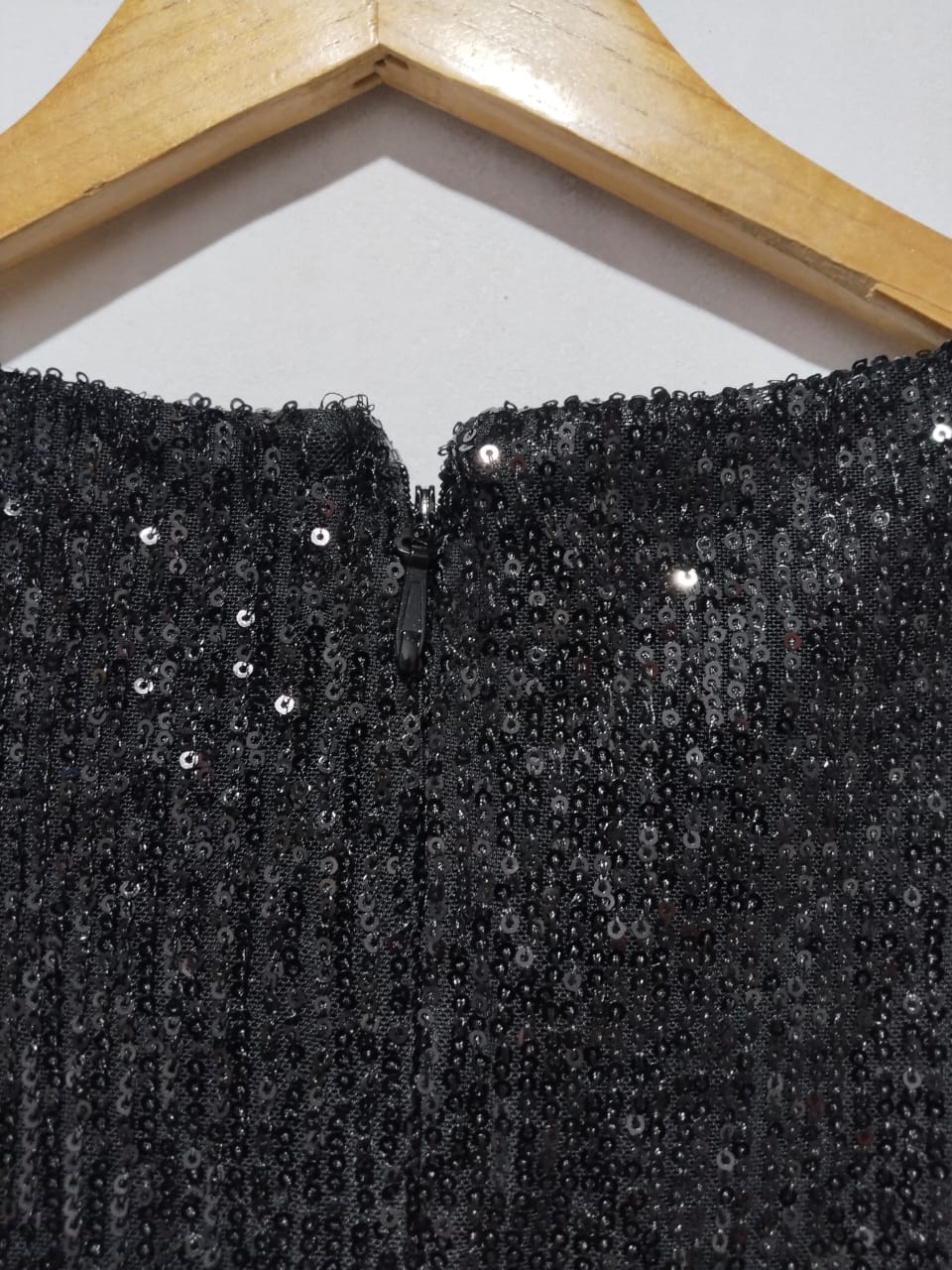 CITY CHICK|L/XL|BUST 21|BLACK SEQUIN SLEEVELESS WIDE LEG JUMPSUIT