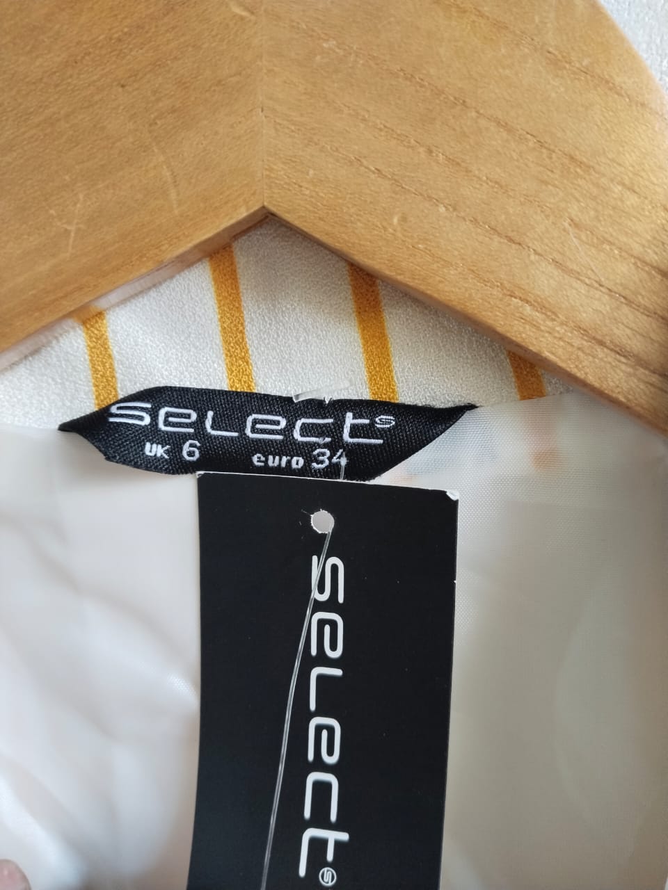 SELECT|XS/S|BUST 17|LONGLINE PINSTRIPED WAISTCOAT