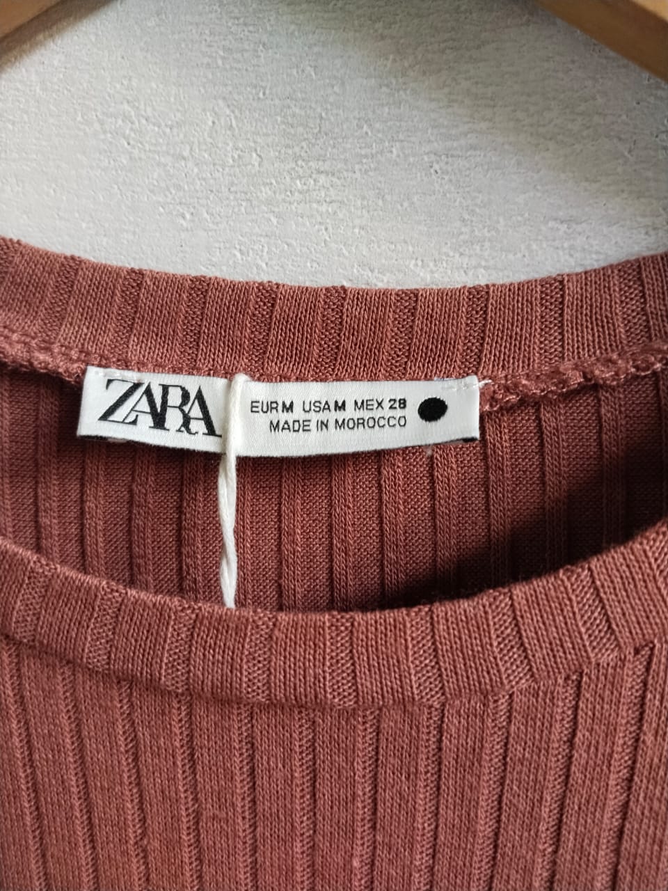 ZARA|M|BUST 15|RIBBED DRESS WITH SHOULDER PADS