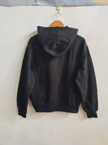ZARA|S/M|BUST 23| BLACK OVERSIZED HOODIE