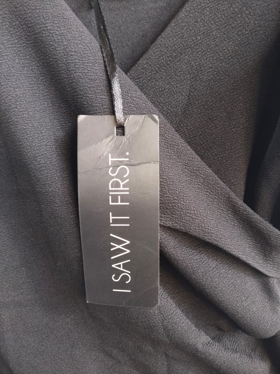 I SAW IT FIRST|S|BUST 14|BLACK V-NECK RUCHED MIDI SLIP DRESS