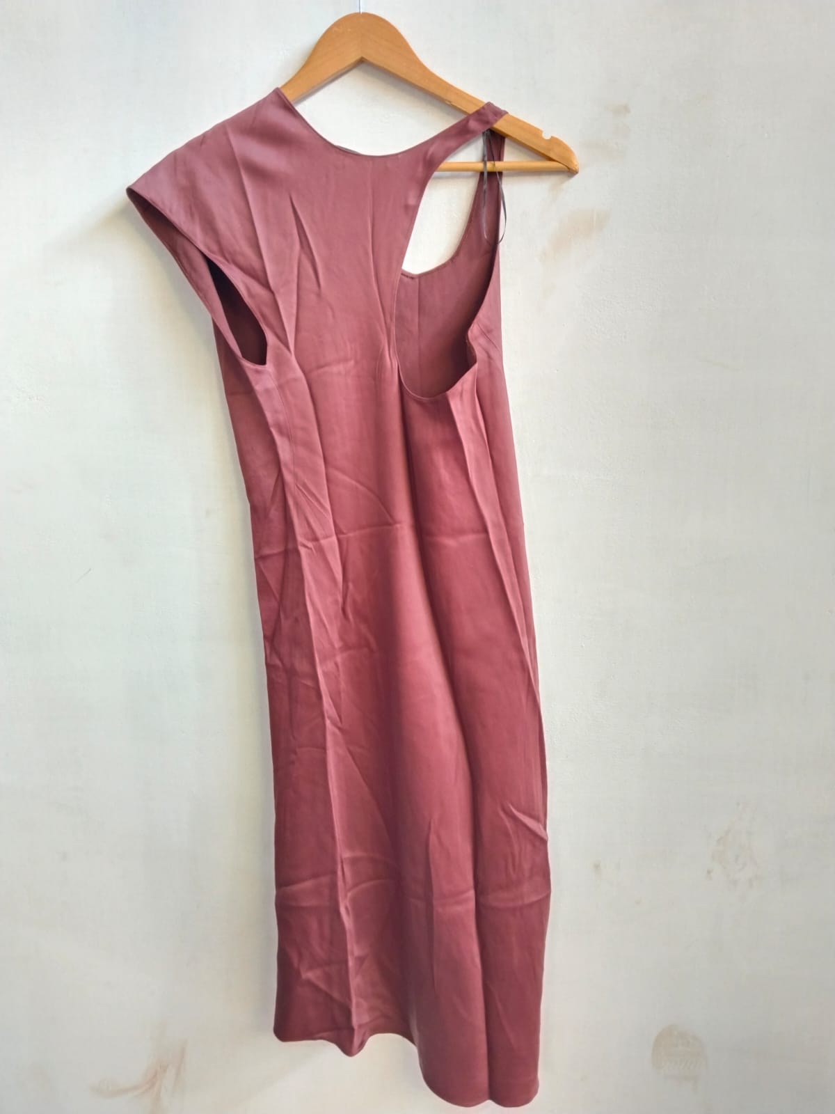 ZARA|XS|BUST 15|MAROON RED ASYMMETRICAL MIDI DRESS