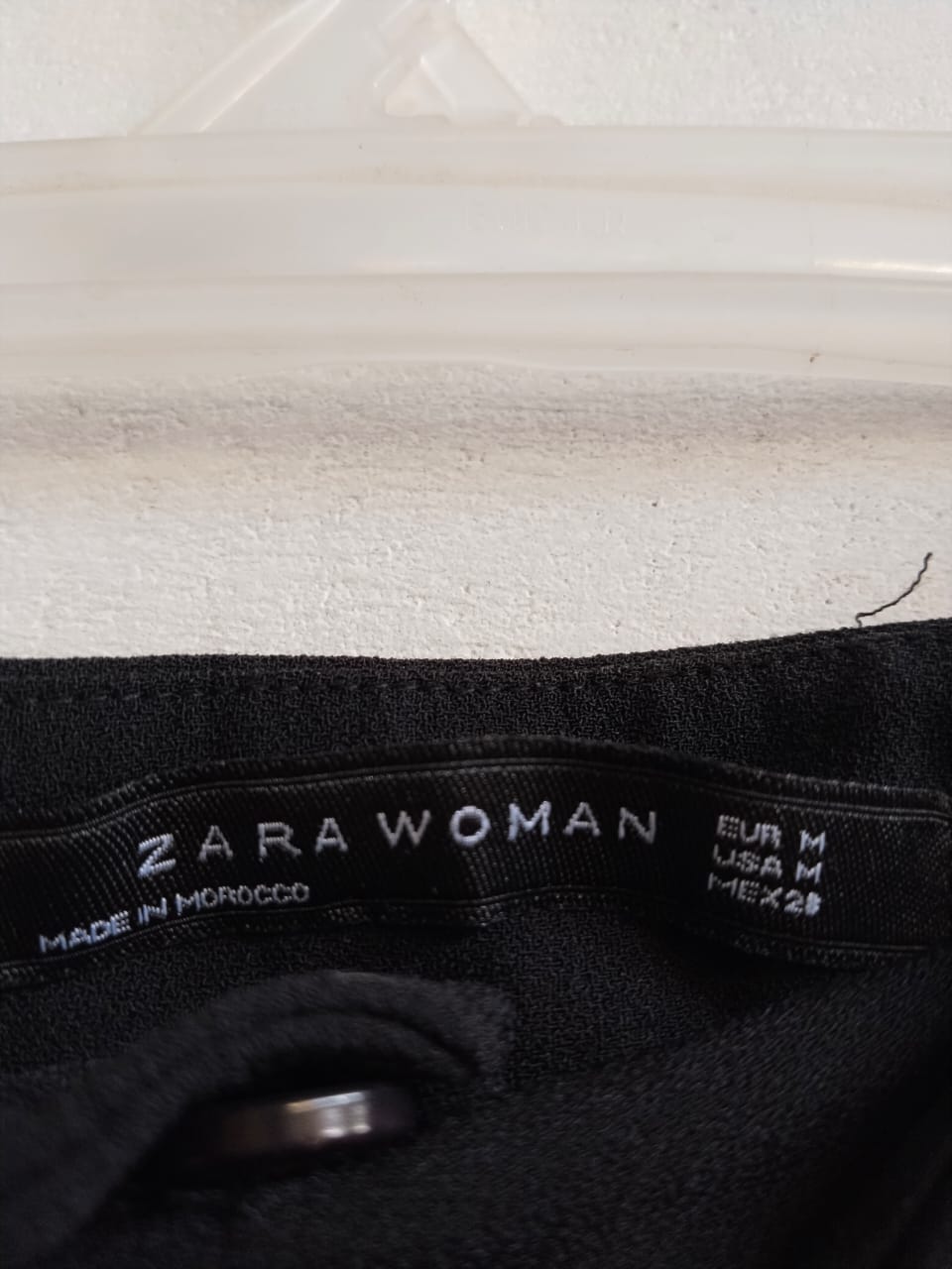 ZARA WOMAN|M|WAIST 30|BLACK WIDE-LEG TROUSERS or BLACK PALAZZO PANTS