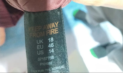 ASOS|XL/XXL|BUST 26|MAROON FAUX FUR HOODED LONGLINE PARKA JACKET