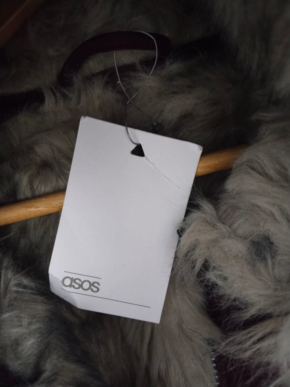 ASOS|XL/XXL|BUST 26|MAROON FAUX FUR HOODED LONGLINE PARKA JACKET