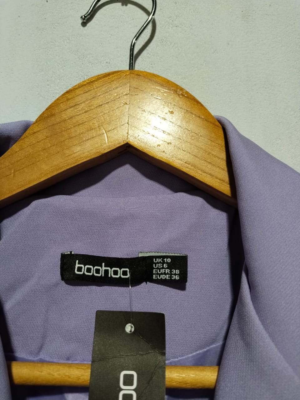 BOOHOO|M|BUST 18|LILAC DOUBLE-BREASTED BLAZER JACKET