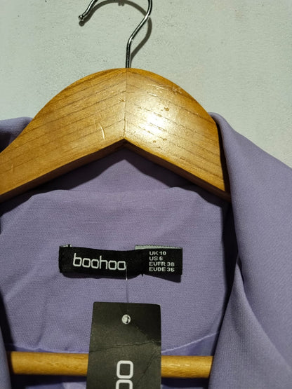 BOOHOO|M|BUST 18|LILAC DOUBLE-BREASTED BLAZER JACKET