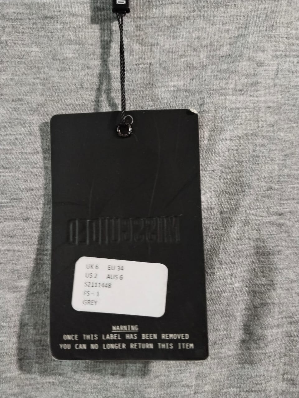 MISSGUIDED|XS|WAIST 22|GREY MODAL MIDI SLIM SKIRT