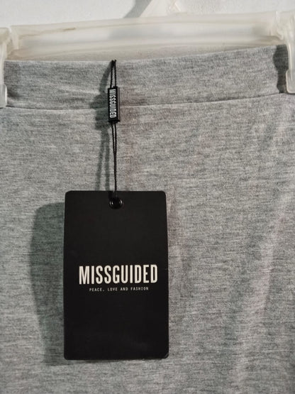 MISSGUIDED|XS|WAIST 22|GREY MODAL MIDI SLIM SKIRT