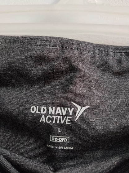 OLD NAVY|L|WAIST 28|GREY AND TEAL COLOR BLOCK LEGGINGS