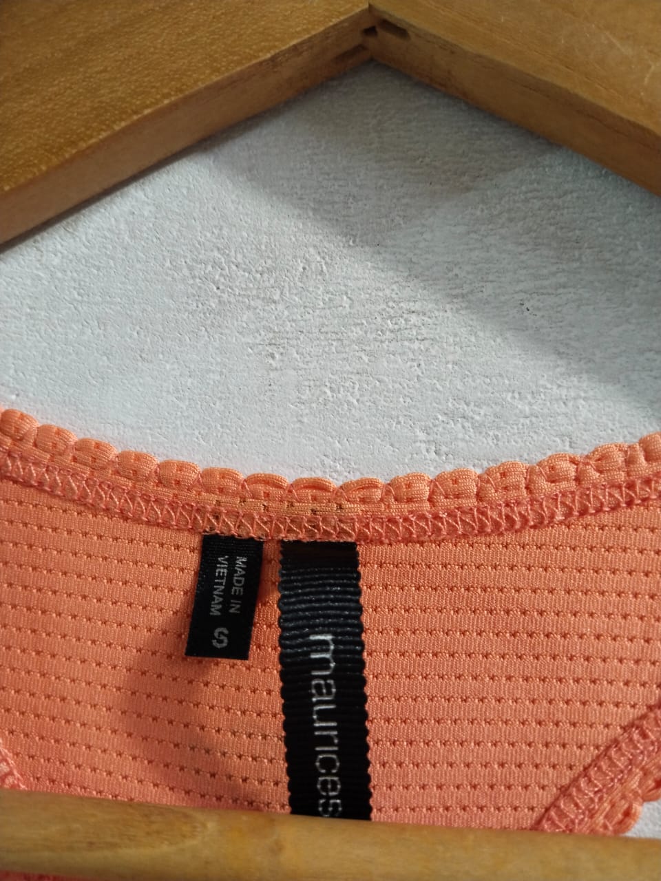 MAURICES|S|BUST 15| ORANGE RACERBACK ATHLETIC TANK TOP