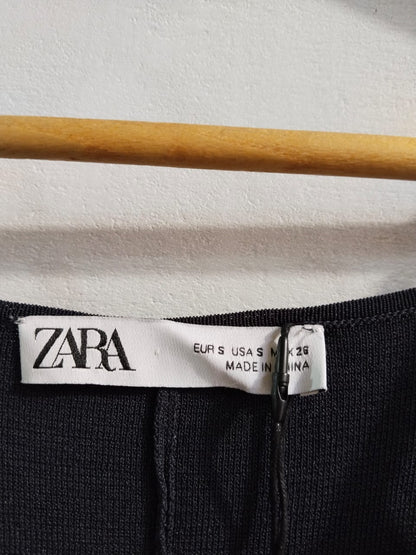 ZARA|S|BUST 14|BLACK SPAGHETTI STRAP MIDI DRESS