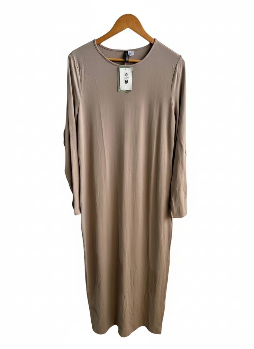 H&M DIVIDED|XL|BUST 19|MODAL-BLEND LONG-SLEEVED MIDI DRESS