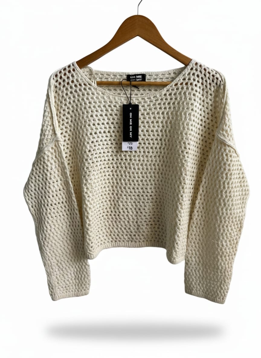 OH ME OH MY|L|JUDEY O-NECK KNIT SWEATER