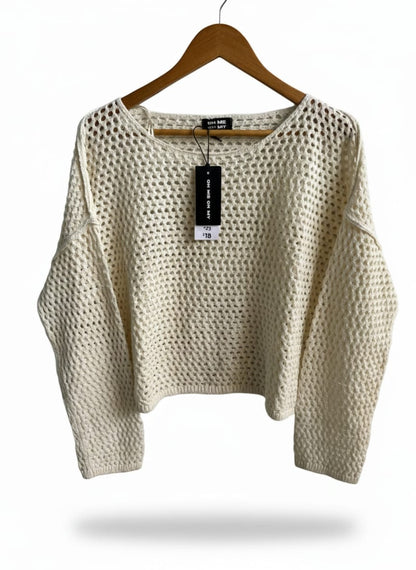 OH ME OH MY|L|JUDEY O-NECK KNIT SWEATER