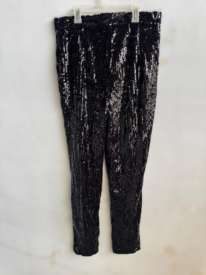 BOOHOO|L|WAIST 32|Boohoo Black Sequin Trousers
