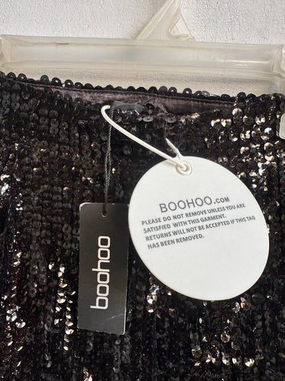 BOOHOO|L|WAIST 32|Boohoo Black Sequin Trousers