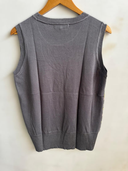 NEXT|M/L|BUST 19|NEXT GRAPHIC PRINT SLEEVELESS KNIT TOP