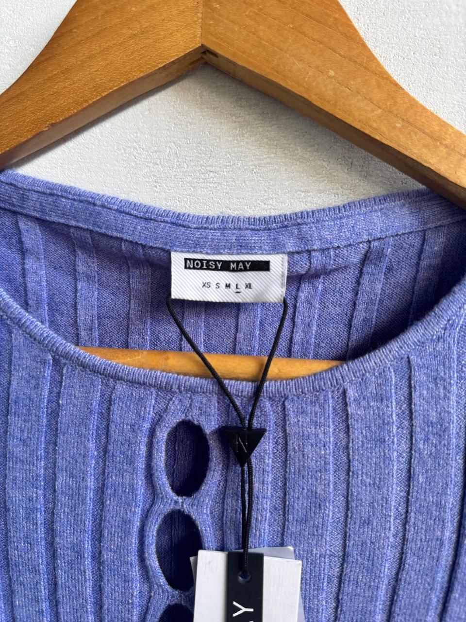 NOISY MAY |M/L|BUST 12| WIDE RIB KNIT MINI DRESS