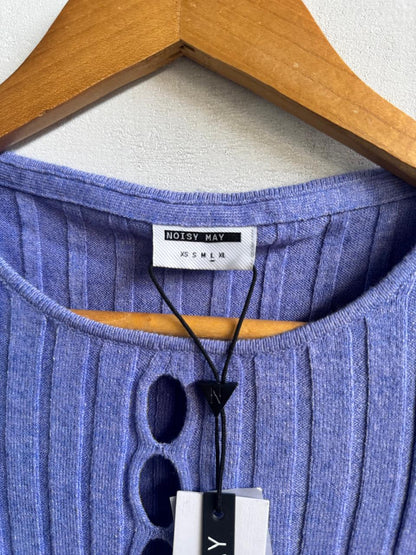 NOISY MAY |M/L|BUST 12| WIDE RIB KNIT MINI DRESS