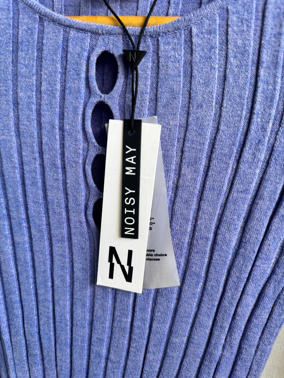 NOISY MAY |M/L|BUST 12| WIDE RIB KNIT MINI DRESS