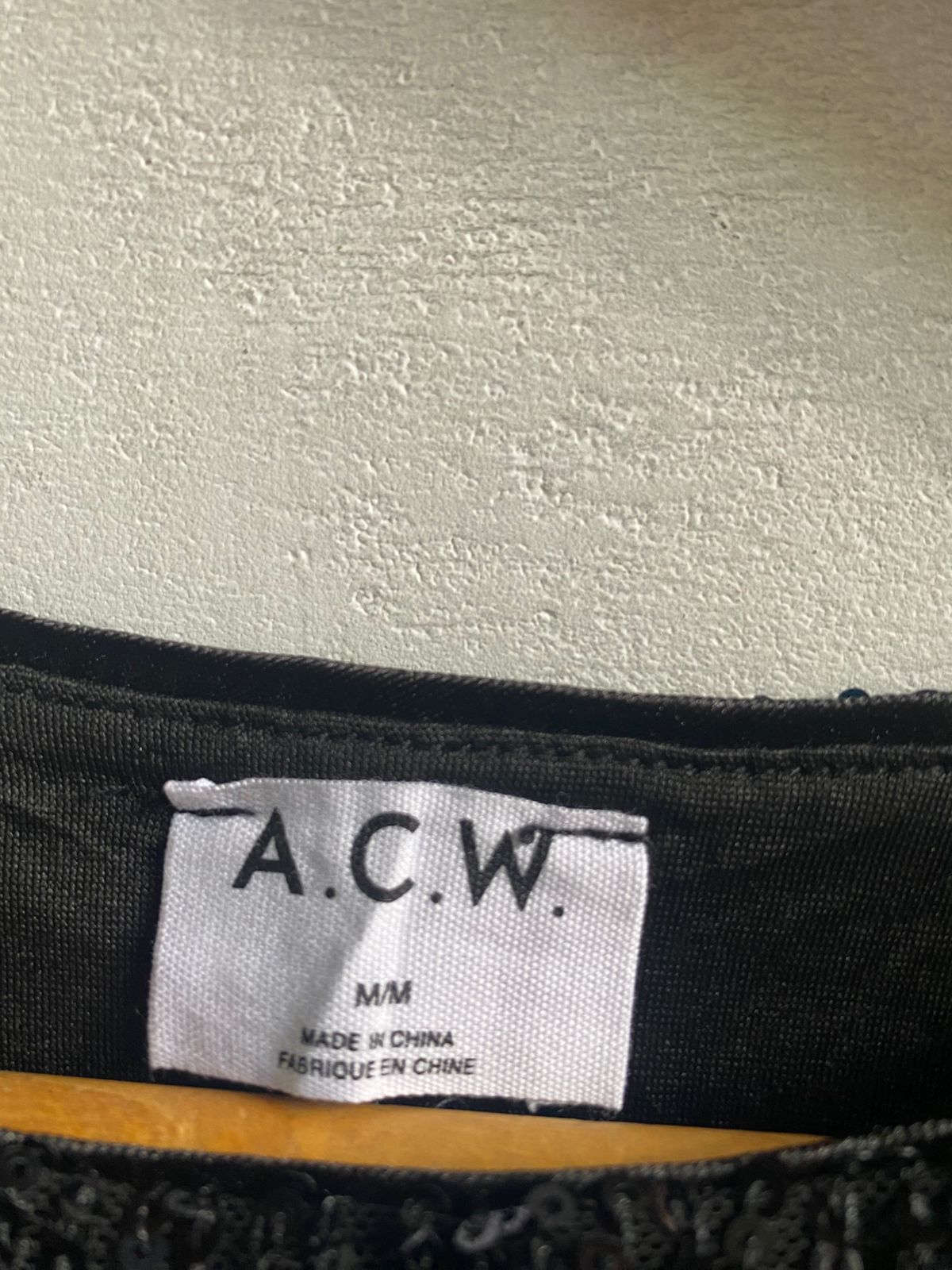 ACW|S/M|BUST 14| BLACK SEQUIN SLEEVELESS TOP