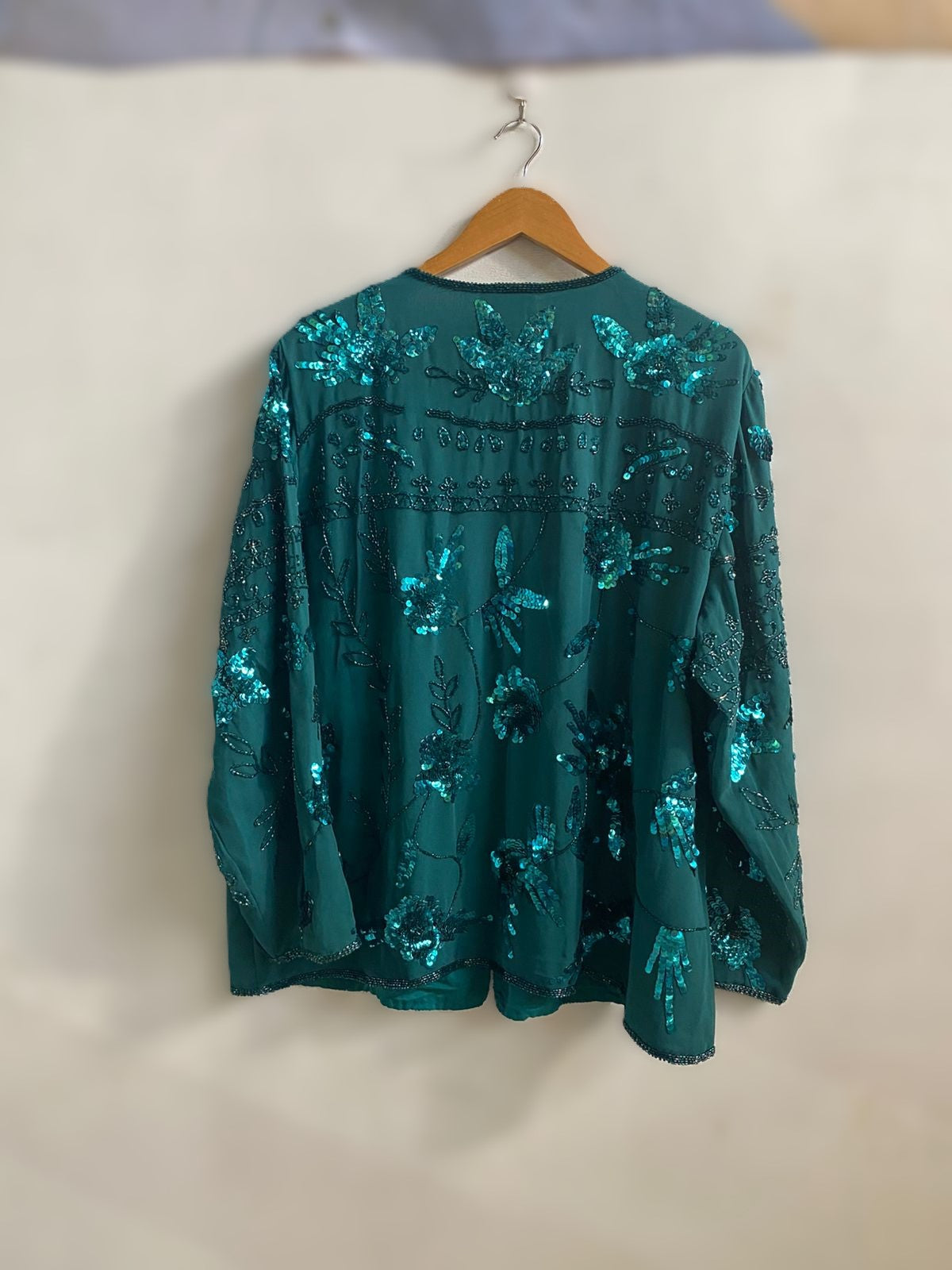 DRAPERS&DAMONS|XL|BUST 26| BEADED SEQUIN JACKET