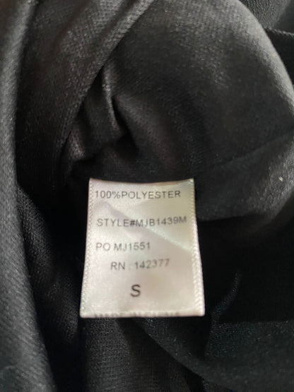 MAY & JULY|S|WAIST 28|BLACK AND GOLD SEQUIN MINI SKIRT