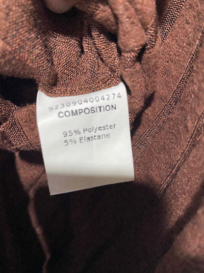 YOZY|S|BUST 14| SLEEVELESS KNITTED DRESS IN BROWN